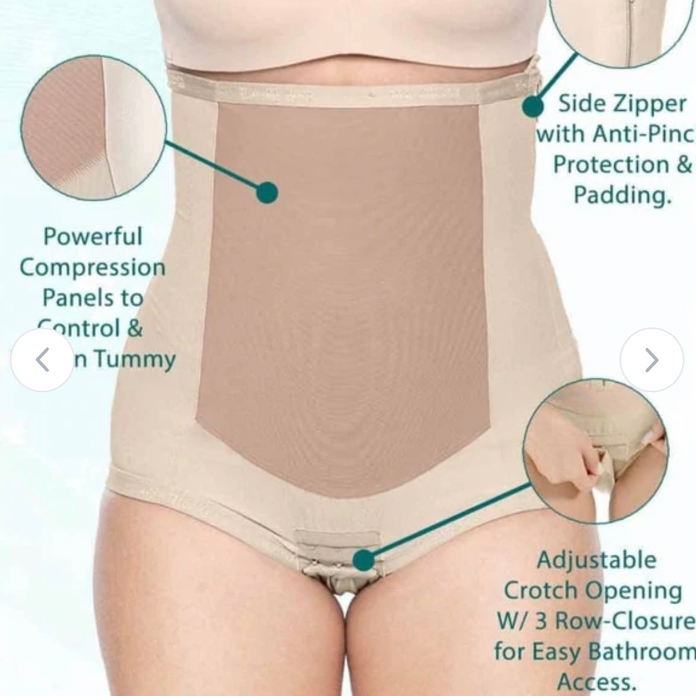 BelleFit Postpartum Girdle with side zipper
